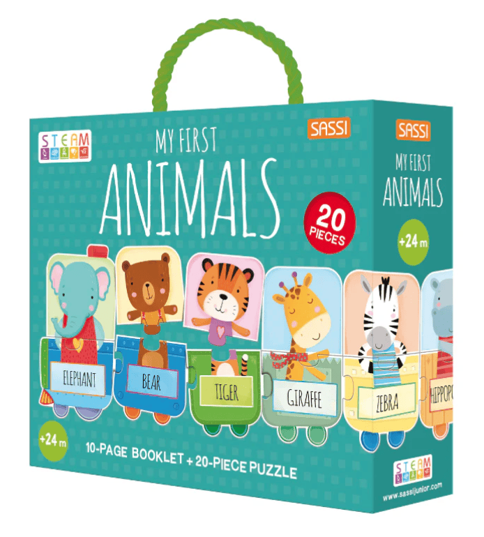 My First Animals STEAM Puzzle and Book Set