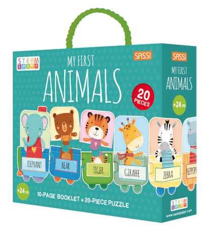 My First Animals STEAM Puzzle and Book Set