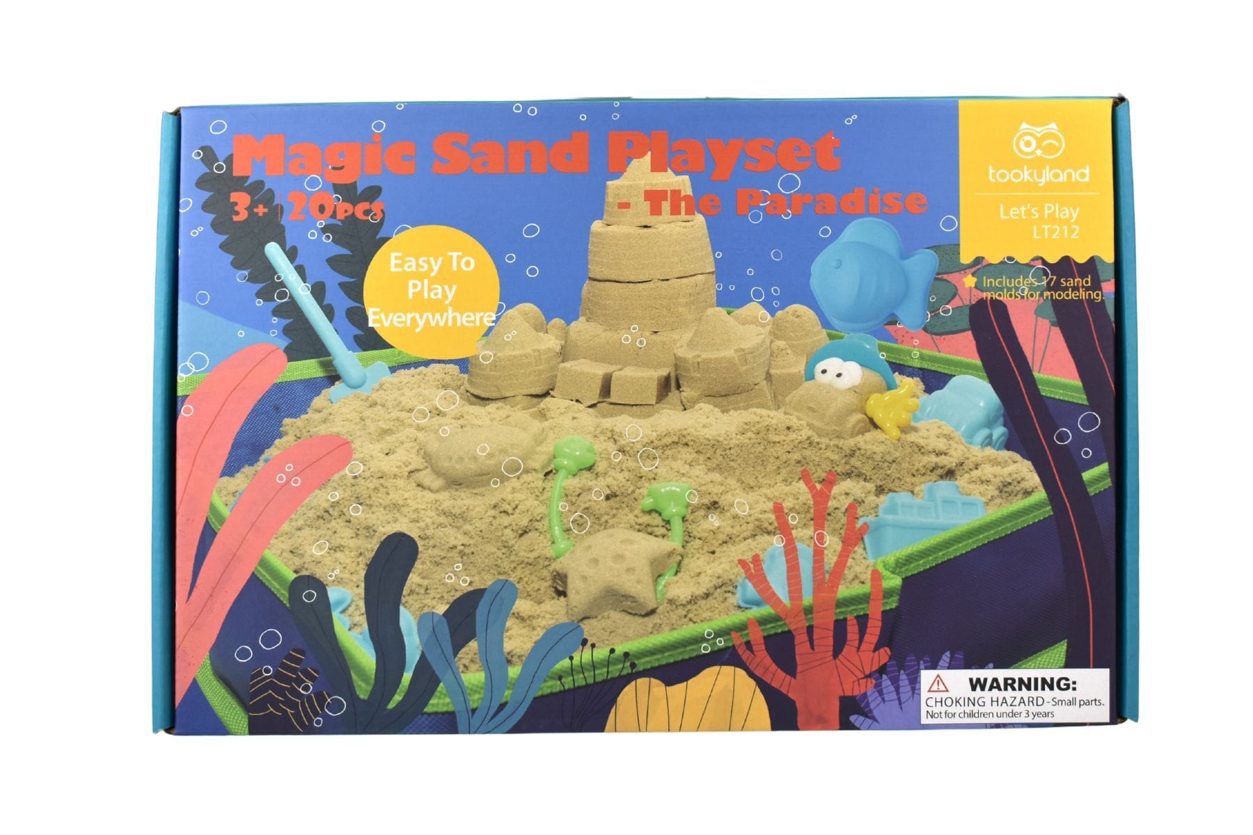 Magic Sand Playset- The Paradise — Tookyland Let's Play LT212, Magic Sand Playset, The Paradise, Ages — OT recommended, Australia