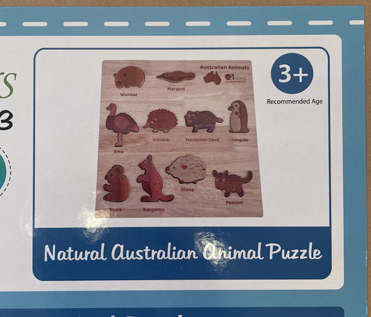 Natural Australian Animal Puzzle