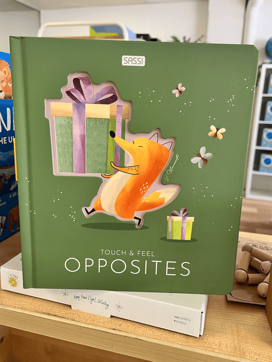 Opposites touch and feel book