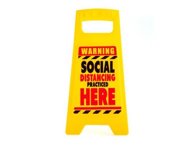 Social Distancing Desk Warning Sign