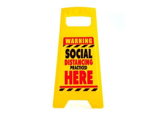 Social Distancing Desk Warning Sign
