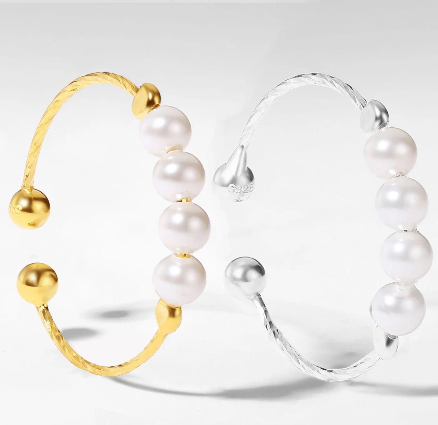 Pearl Rotating Worry Ring