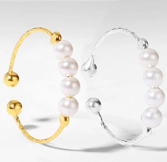 Pearl Rotating Worry Ring