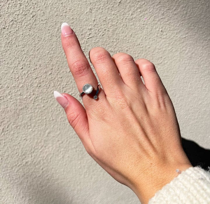 Opal Spinner Worry Ring