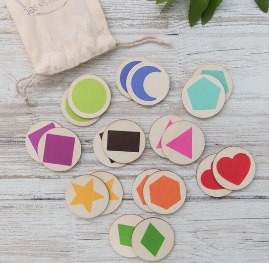My Little Set Memory Match Shapes