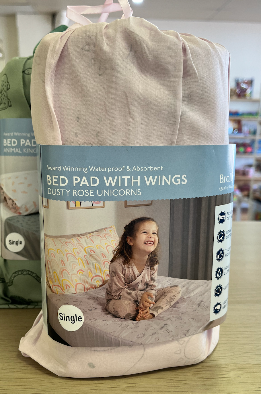 Brolly Sheets Dusty Rose Unicorn Single