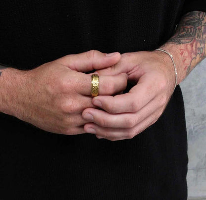 Axel Rotating Worry Ring Gold Size 10