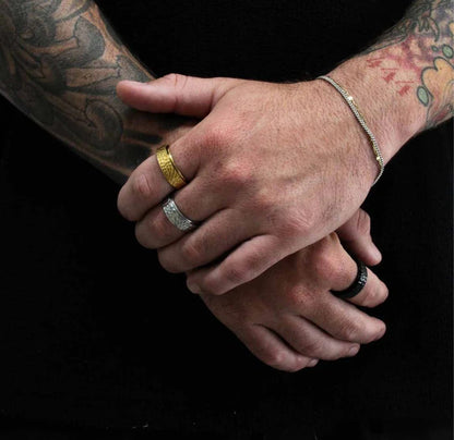 Axel Rotating Worry Ring Gold Size 10