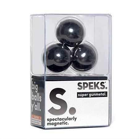 Speks Supers, 33mm Magnets Balls Set of 3 with Display Plate