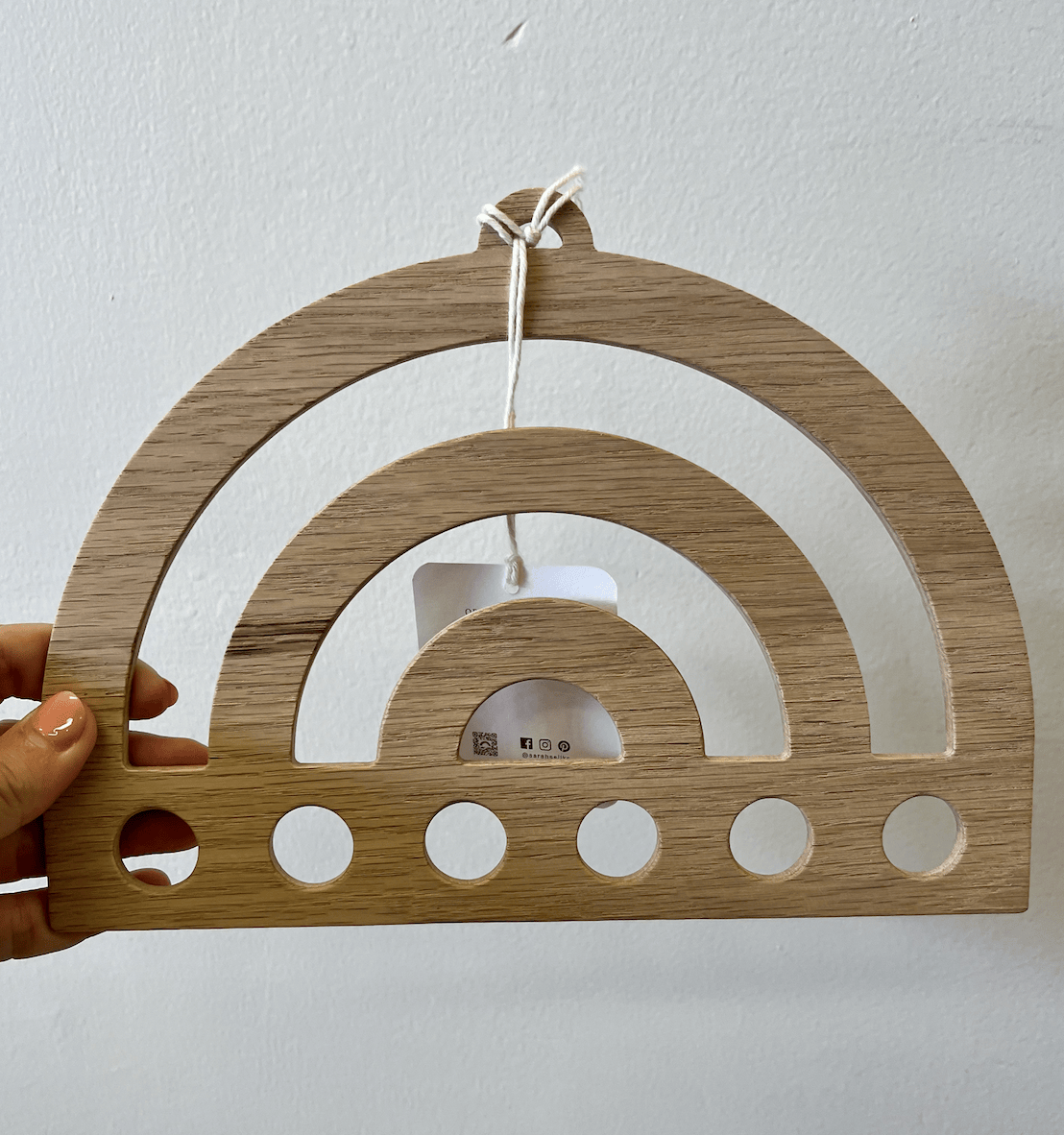 Rainbow Silk Display Wood