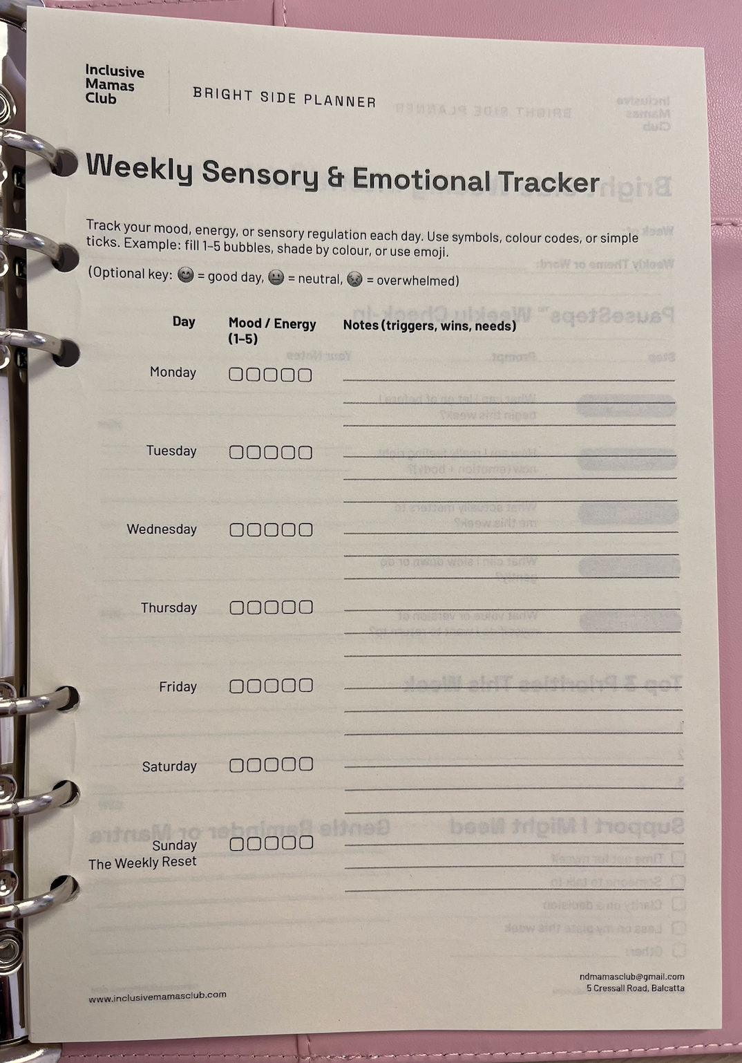 Bright Side Daily Planner