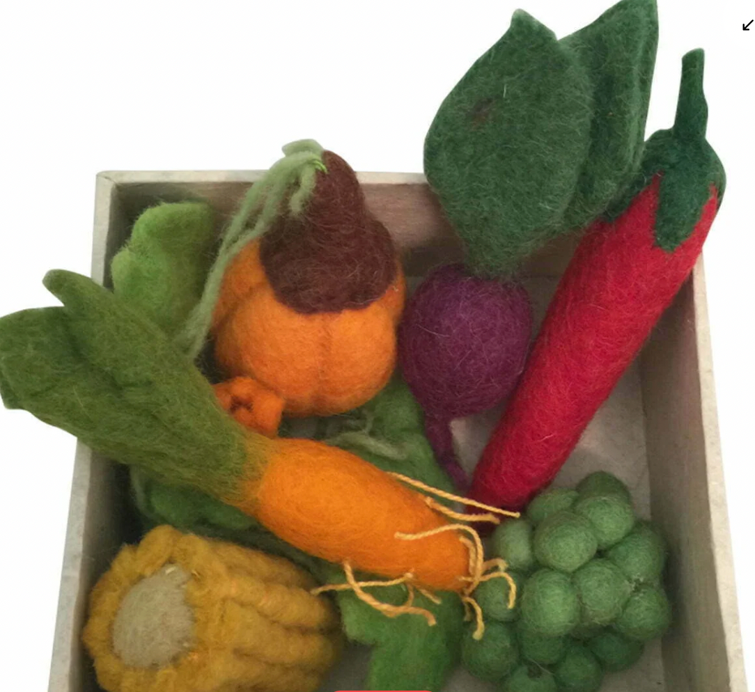 Small Felt Vege Set Boxed