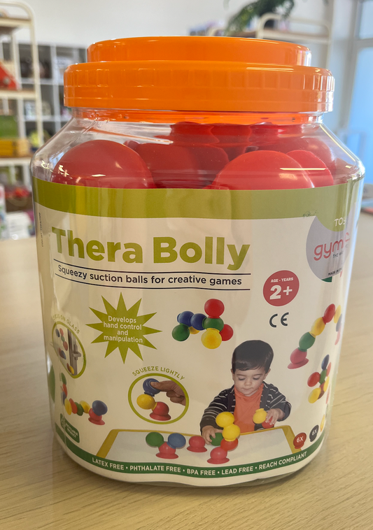 Thera Bolly Tub of Squeezy Suction Balls