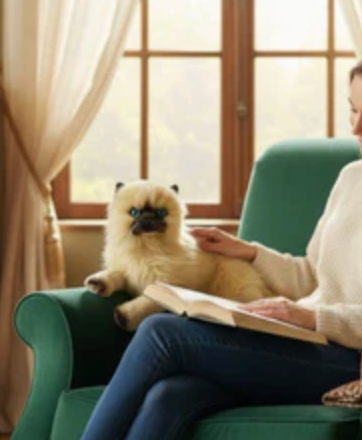 Violet Himalayan Cat Weighted