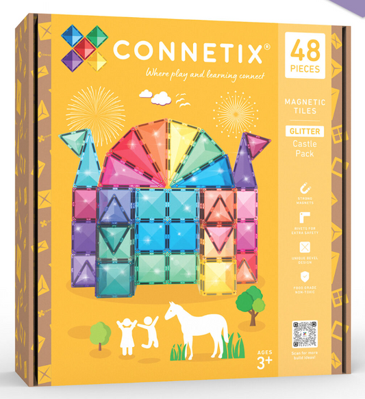 Connetix Glitter Castle Pack 48pc