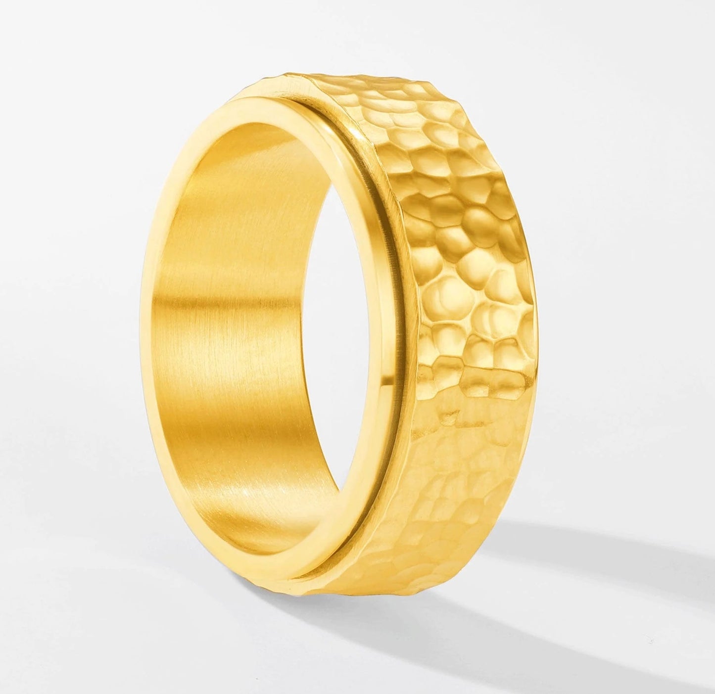 Axel Rotating Worry Ring Gold Size 10