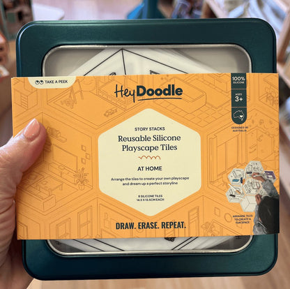 Hey Doodle Reusable Silicone Playscape Tiles