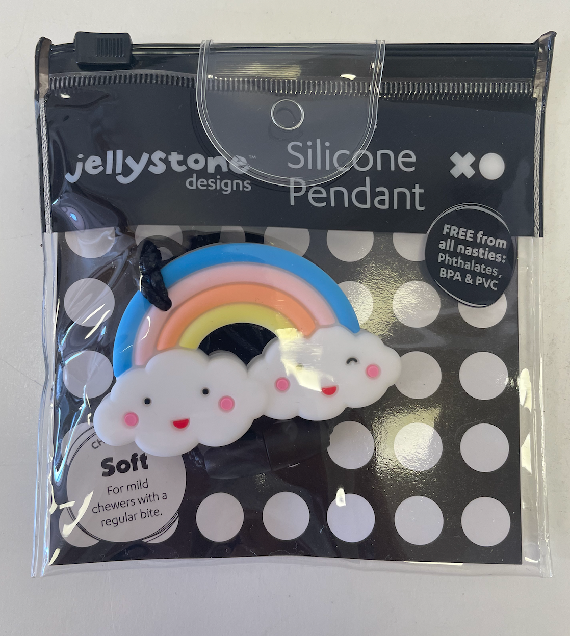 Chew pendants, bands and pencil toppers