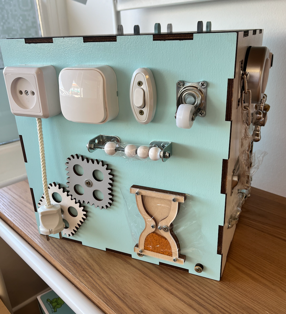 Wood Activity Cube Large