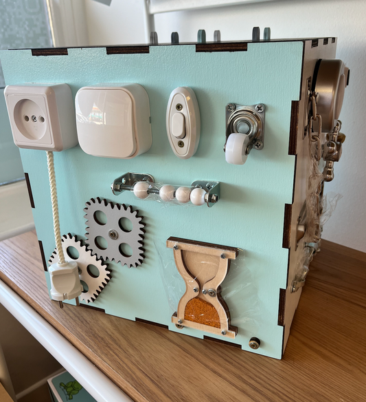 Wood Activity Cube Large