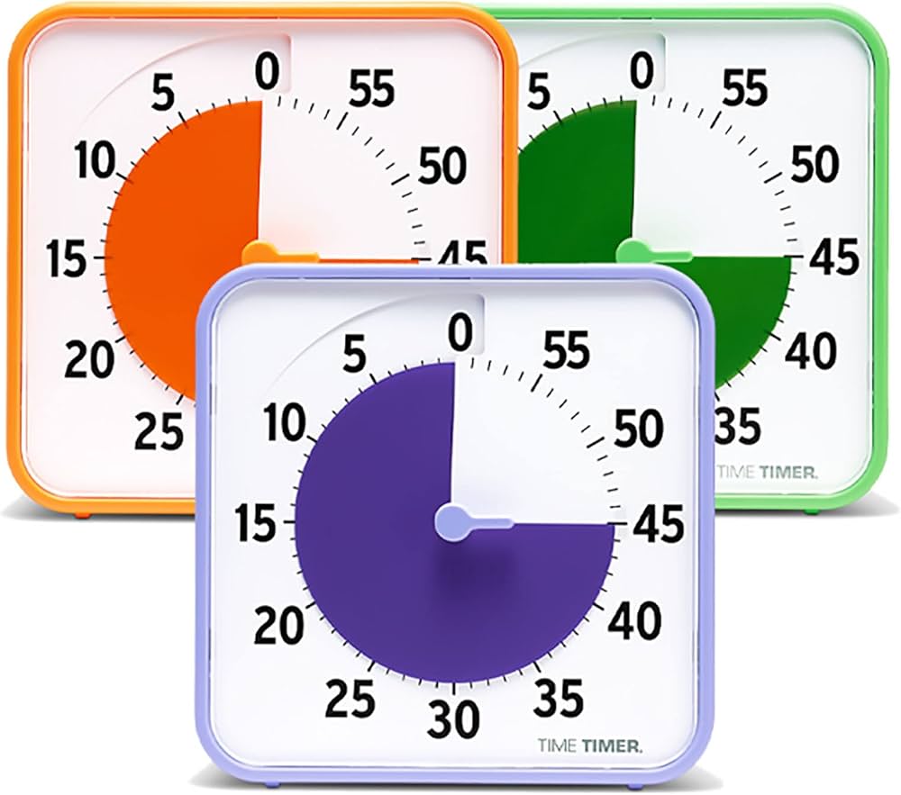 60 Minute Visual Timer Classroom Set (3 Pack)
