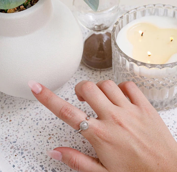 Sunflower Spinner Worry Ring