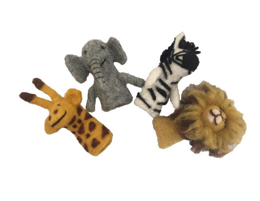 Finger Puppets - African Animals (4 Piece)