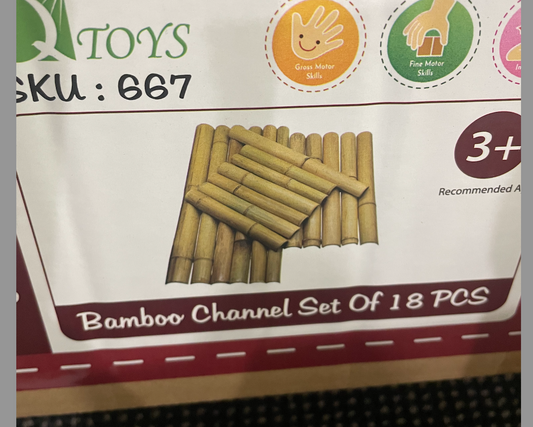 Bamboo Channel Set of 18 pcs