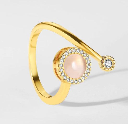 Opal Spinner Worry Ring