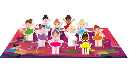 Learn Colours Ballerina 3D puzzle and book set