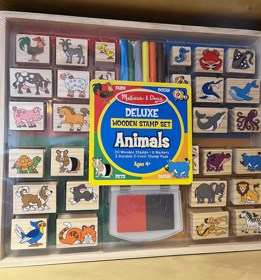 Deluxe Wooden Stamp Set - Animals